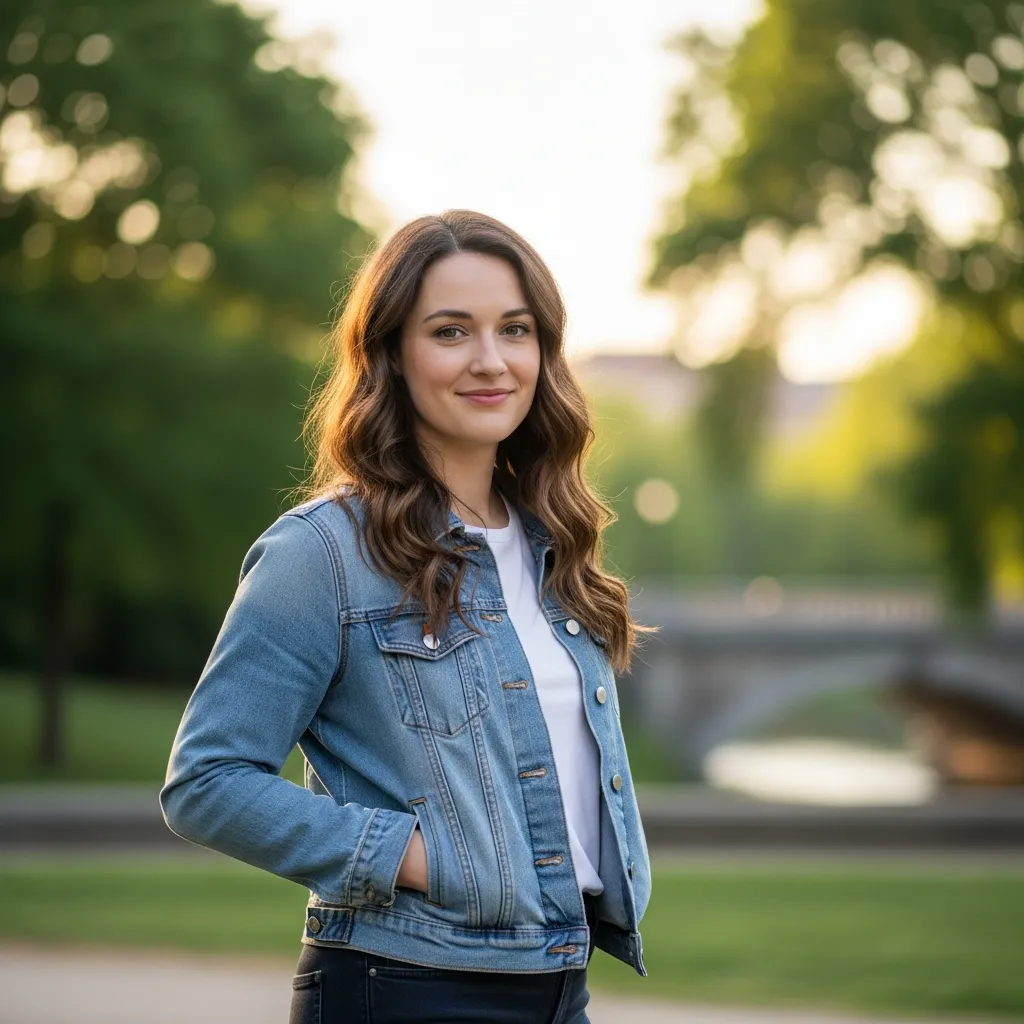 Professional portrait of project coordinator managing fabric swatches and client documentation with organizational expertise